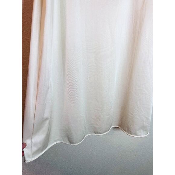 Vintage White Nylon Vanity Fair 10-717 Full Slip Lingerie Slip Dress Size 36 - Picture 6 of 7